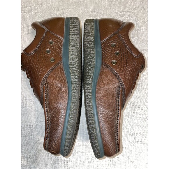 SAS Tripad Men’s Comfort Shoes Size 12.5 W Brown Leather Casual Work No Laces - Picture 5 of 12